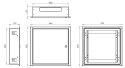 OBUDOWA PODTYNKOWA MB-OMP4 444 x 438 x 118 mm STALFLEX