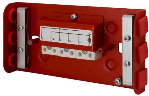 Puszka przyłączeniowa, rozgałęźna, 2x2,5mm2, prostokątna, bezpiecznik 1A AWOZ-125 P(1A)