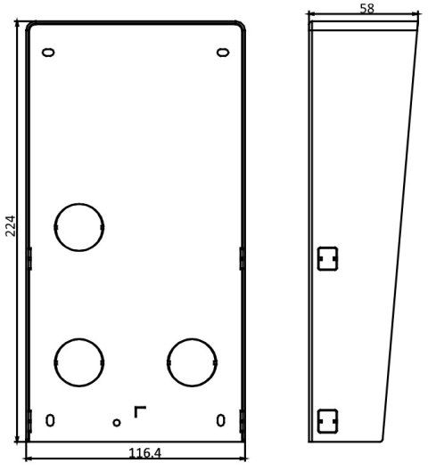 OBUDOWA NATYNKOWA DS-KABD8003-RS2 Hikvision