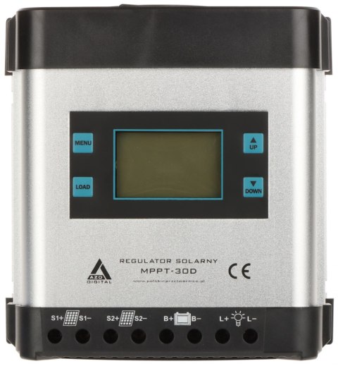 REGULATOR SOLARNY ŁADOWANIA AKUMULATORÓW SCC-30A-MPPT-LCD AZO Digital