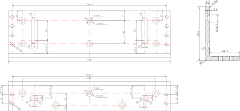 UCHWYT MONTAŻOWY TYPU "L" DO DRZWI OTWIERANYCH NA ZEWNĄTRZ BK-1500L
