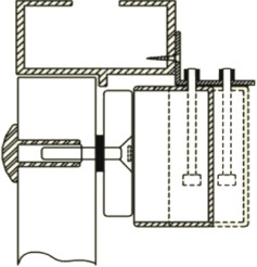 UCHWYT MONTAŻOWY TYPU "L" DO DRZWI OTWIERANYCH NA ZEWNĄTRZ BK-1500L