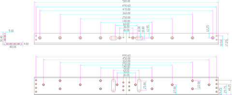 UCHWYT MONTAŻOWY TYPU "L" DO DRZWI OTWIERANYCH NA ZEWNĄTRZ BK-600DL2