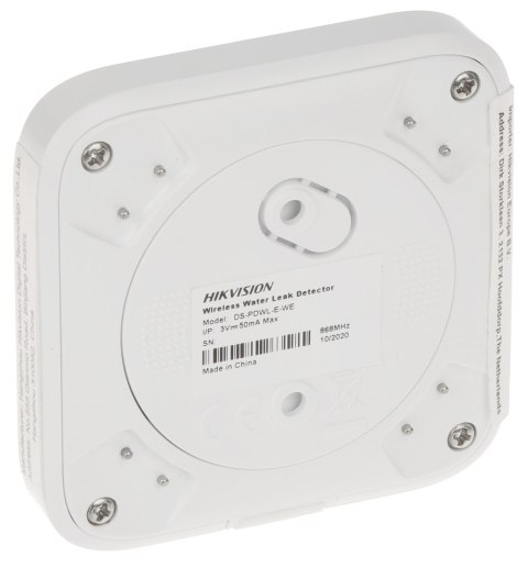 BEZPRZEWODOWA CZUJKA ZALANIA WODĄ AX PRO DS-PDWL-E-WE Hikvision