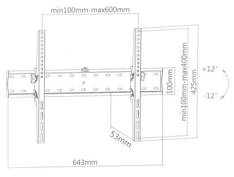 UCHWYT DO TELEWIZORA LUB MONITORA BRATECK-KL21G-46T