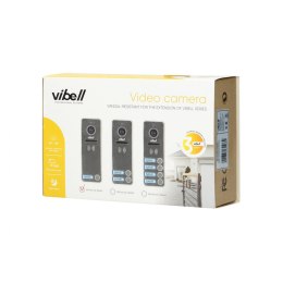 Wideo kaseta 1-rodzinna z kamerą szerokokątną, kolor, wandaloodporna, diody LED, do zastosowania w systemach VIBELL