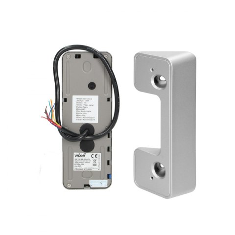 Zestaw wideodomofonowy, bezsłuchawkowy, kolor, LCD 7", menu OSD, sterowanie bramą, z szyfratorem i RFID, czarny, ALCOR