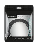 Kabel 2RCA-2RCA 1m Kruger&Matz Basic