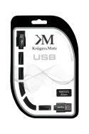 Kabel USB - micro USB wtyk-wtyk 0.2m Kruger&Matz