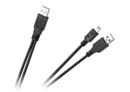 Kabel USB wtyk - wtyk + mini USB 5pin