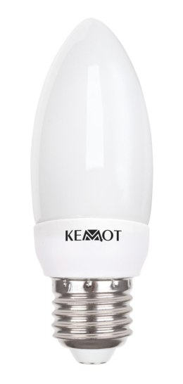 Kompaktowa lampa fluorescencyjna (Świetlówka) świeca 7W, E27, 2700K