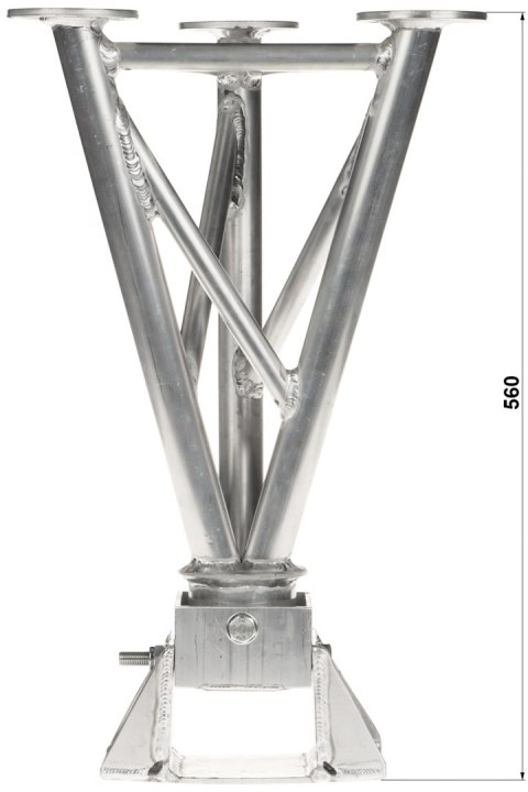 PODSTAWA PRZEGUBOWA DO MASZTÓW KRATOWYCH POSIADAJĄCYCH ODCIĄGI MK-1.5/POD-B