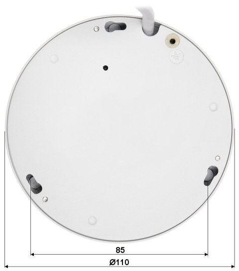 KAMERA WANDALOODPORNA IP IPC-EB5541-AS - 5 Mpx 1.4 mm - Fish Eye DAHUA