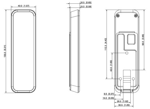 CZYTNIK ZBLIŻENIOWY Z KLAWIATURĄ ASR2201A DAHUA