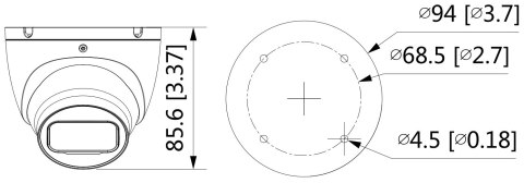 KAMERA IP IPC-HDW1530T-0280B-S6 - 5 Mpx 2.8 mm DAHUA
