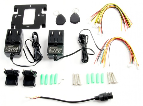 WIDEODOMOFON ''EURA'' VDP-99C5 - czarny, dotykowy LCD 10'', AHD, WiFi, pamięć obrazów, kamera 1080p, RFID, szyfrator, natynk