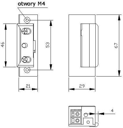 ZACZEP ELEKTRA R4 Z PAM. BEZ BLOK. SYMETRYCZNY; 2420
