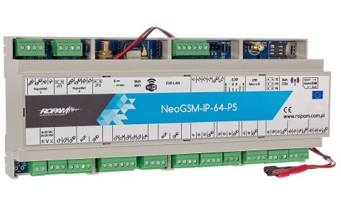 NeoGSM-IP-64-PS-D12M - centrala alarmowa z zasilaczem