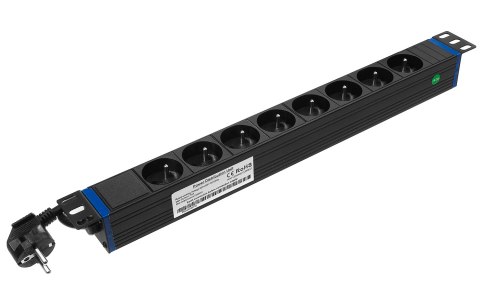 8GN-E - listwa zasilająca 19" - 8 gniazd EURO