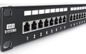 PP24H-1U-FTP5E/B - patch panel 19" - 24-porty FTP 5e