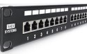 PP24H-1U-FTP6/B - patch panel 19" - 24-porty FTP 6