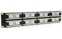 PP48H-2U-UTP6E/B - patch panel 19" - 48-portów UTP 6A