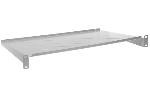 PD450W - półka uniwersalna 19" 1U 300mm z mocowaniem doczołowym