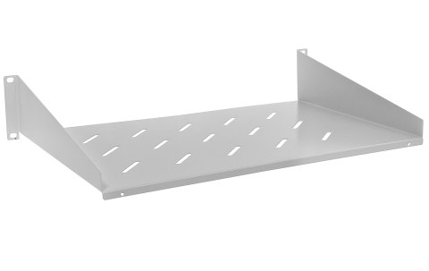 PD450W-2U - półka uniwersalna 19" 2U 300mm z mocowaniem doczołowym