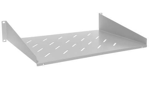 PD600W-2U - półka uniwersalna 19" 2U 350mm z mocowaniem doczołowym