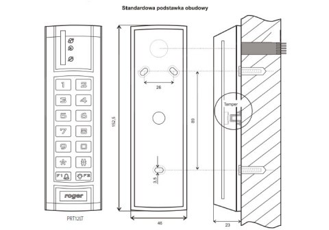 Czytnik zbliżeniowy ROGER PRT12LT