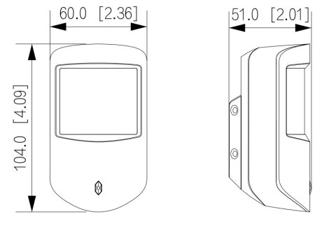BEZPRZEWODOWA CZUJKA PIR ARD1233-W2(868) DAHUA