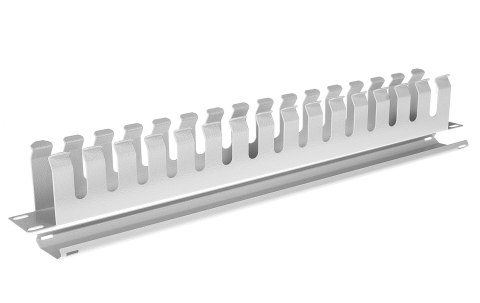 OM15-1U-W - poziomy organizer kabli 19" 1U