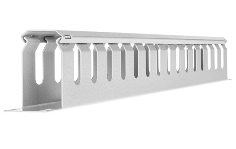 OM15-1U-W - poziomy organizer kabli 19" 1U