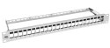 PPK24-1U-W - patch panel FTP 19" - 24-porty keystone z organizerem