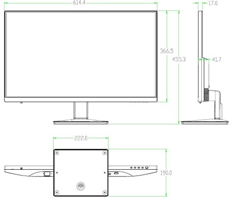 MONITOR VGA, HDMI LM27-L200 27 " DAHUA