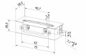 Elektrozaczep HARTTE S12R seria S 12V DC rewersyjny