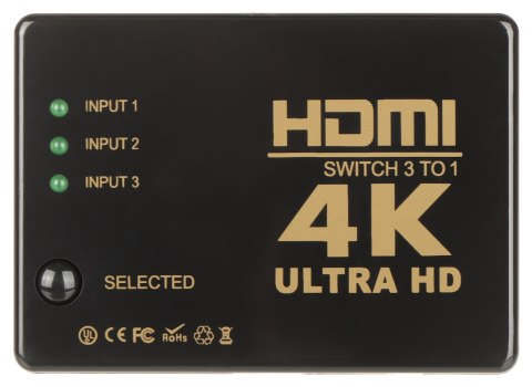PRZEŁĄCZNIK HDMI-SW-3/1-IR-4K