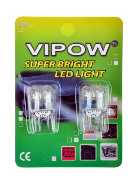 Żarówka samochodowa 12V T20 - WG 9 LED/1157 biała/blister - 2 szt