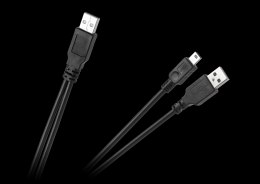 Kabel USB wtyk - wtyk + mini USB 5pin