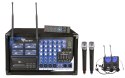 Mikrofon PA-180 UHF 4 kanały (2 mikrofony do ręki+ 2 nagłowne)