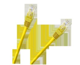 Patchcord kabel UTP 8c wtyk-wtyk 0,5m CCA żółty