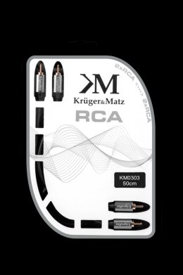 Kabel 2RCA-2RCA 0.5m Kruger&Matz