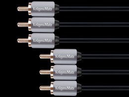 Kabel 3RCA-3RCA component 3.0m Kruger&Matz