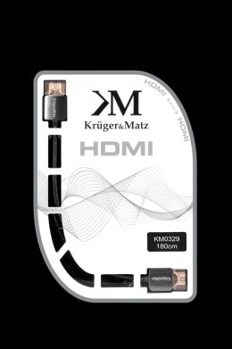 Kabel HDMI - HDMI wtyk-wtyk (A-A) 1.8m Kruger&Matz