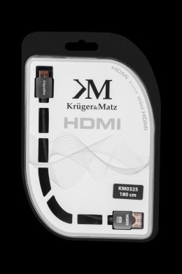 Kabel HDMI - mini HDMI wtyk-wtyk (A-C) 1.8m Kruger&Matz