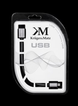 Kabel USB - micro USB gniazdo-wtyk 1.0m Kruger&Matz