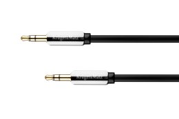 Kabel stereo jack 3.5 wtyk - wtyk 1.5m Kruger&Matz kabel sprężynka