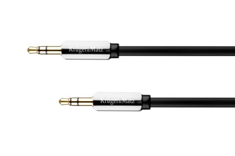 Kabel stereo jack 3.5 wtyk - wtyk 1.5m Kruger&Matz kabel sprężynka