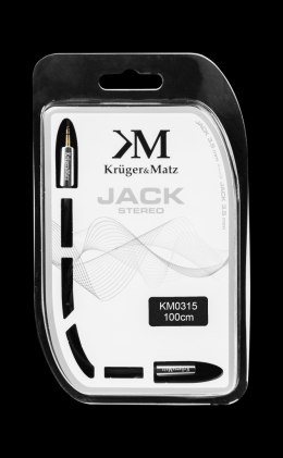 Kabel wtyk - gniazdo proste jack 3.5 stereo 1.0m Kruger&Matz