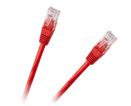 Patchcord kabel UTP 8c wtyk-wtyk 1.0m CCA czerwony cat.6e